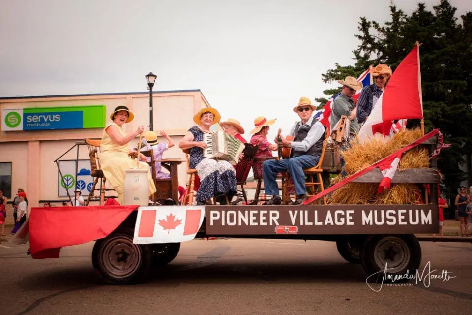 Town of Grimshaw Canada Day Event pioneer village museum