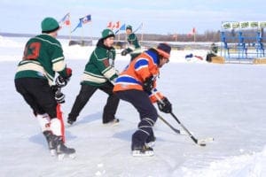 Alberta Pond Hockey Championships game